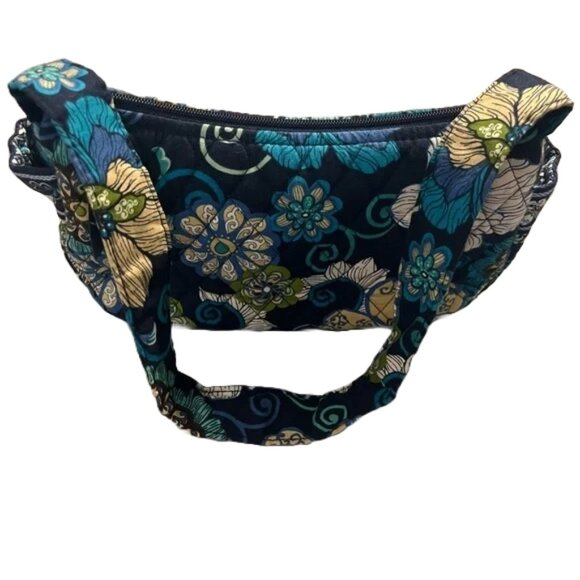 Vera Bradley Blue, Black, Teal and Green Quilted Shoulder Bag - Picture 2 of 15